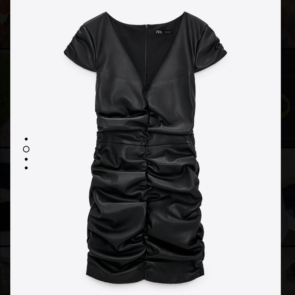Zara mini leather dress